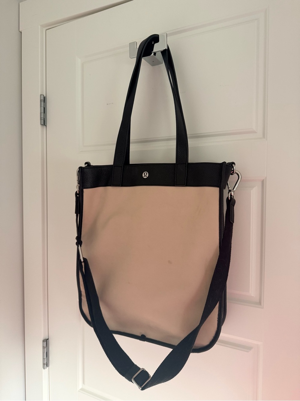 lululemon athletica Canvas Laptop Tote in Beige and Black